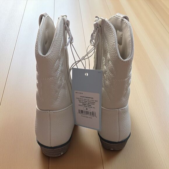 Cat & Jack Toddler Zip up Western Boots Size 8 - Picture 3 of 5